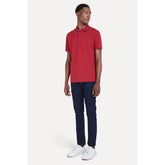 POLO MC MASC PIQUET PERUANO VERMELHO ESC VERMELHO ESCURO
